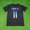 Brazil Black Special Trap Retro Football Jersey – Neymar Jr – Back View