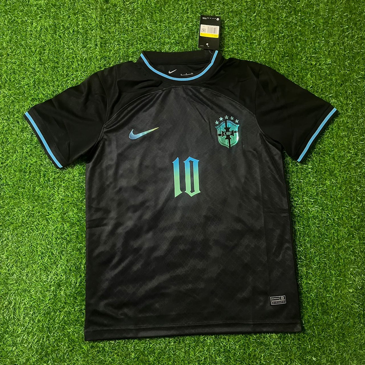 Neymar Jr Brazil Retro Football Jersey – Front View