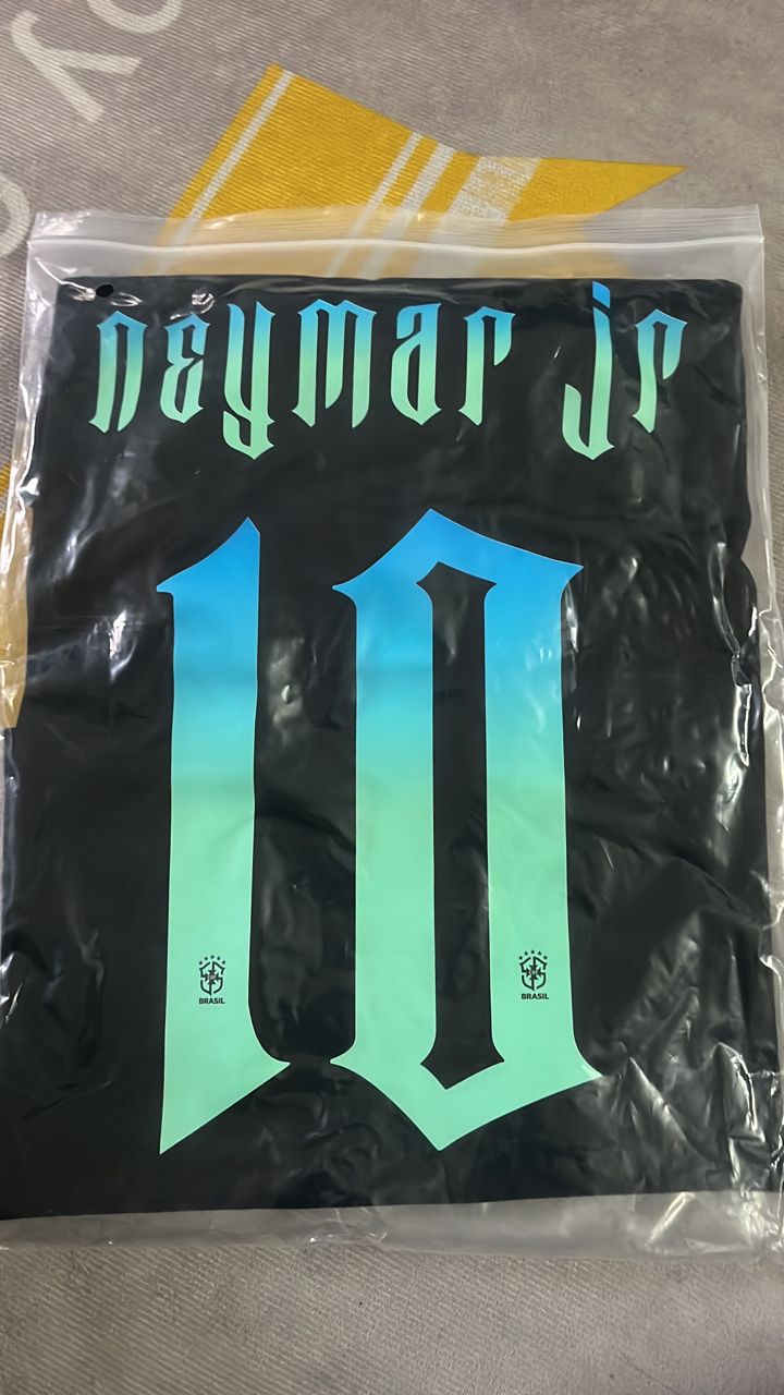 Neymar Jr Brazil Retro Football Jersey – Detailed View