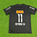 Santos 2009-2013 Black Retro Football Jersey – Neymar Jr – Back View