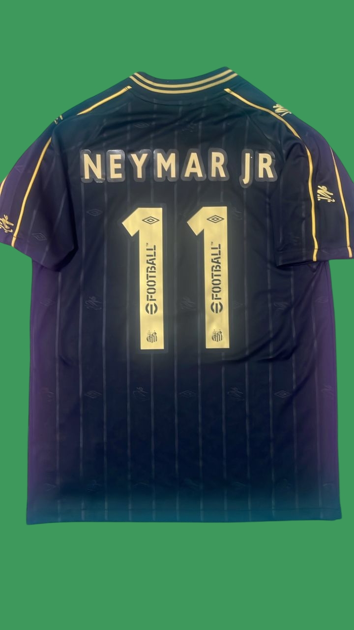 Santos FC Charlie Brown Black Vintage Special Edition Neymar Jr. Football Jersey – 13