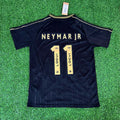 Santos FC Charlie Brown Black Vintage Special Edition Neymar Jr. Football Jersey – Back View