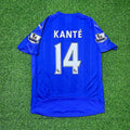 N’Golo Kanté Leicester City 2015/16 Premier League Retro Kit Jersey – Back View