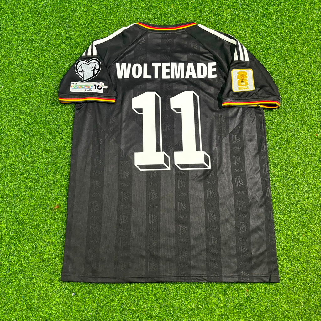 Germany 2026 World Cup Black Style Football Jersey – Nick Woltemade 11# – Back View