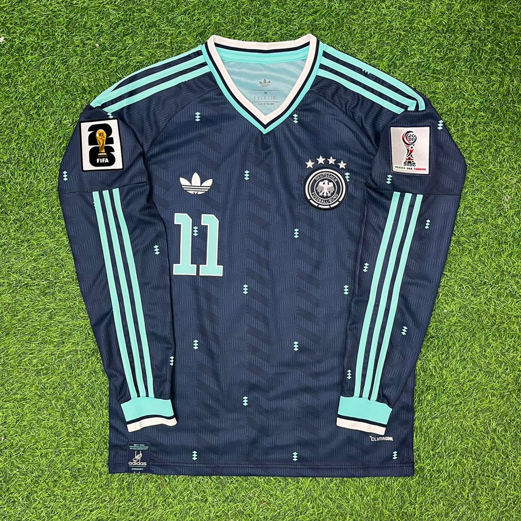 Nick Woltemade Germany 2026 World Cup Away Long Sleeve Football Jersey – Front View