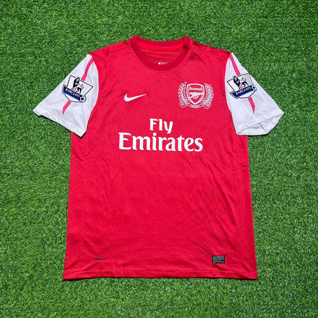 Arsenal 2010-2011 Retro Kit Jersey – Nicklas Bendtner LORD – Front View