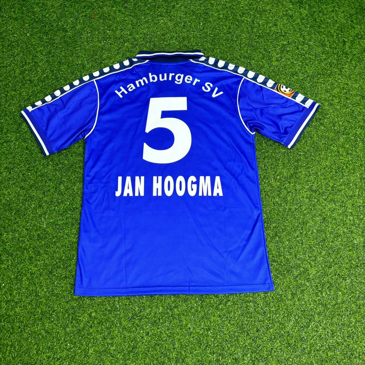 Nico-Jan Hoogma Hamburger SV 2000-2001 Retro Heimtrikot Rot – Back View