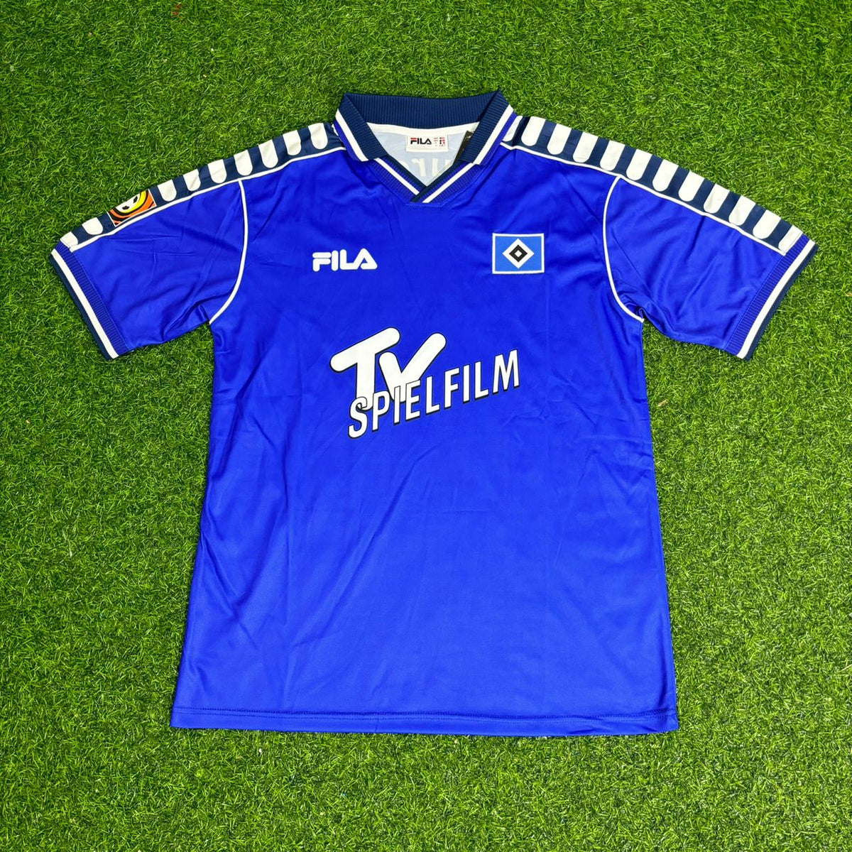 Nico-Jan Hoogma Hamburger SV 2000-2001 Retro Heimtrikot Rot – Front View
