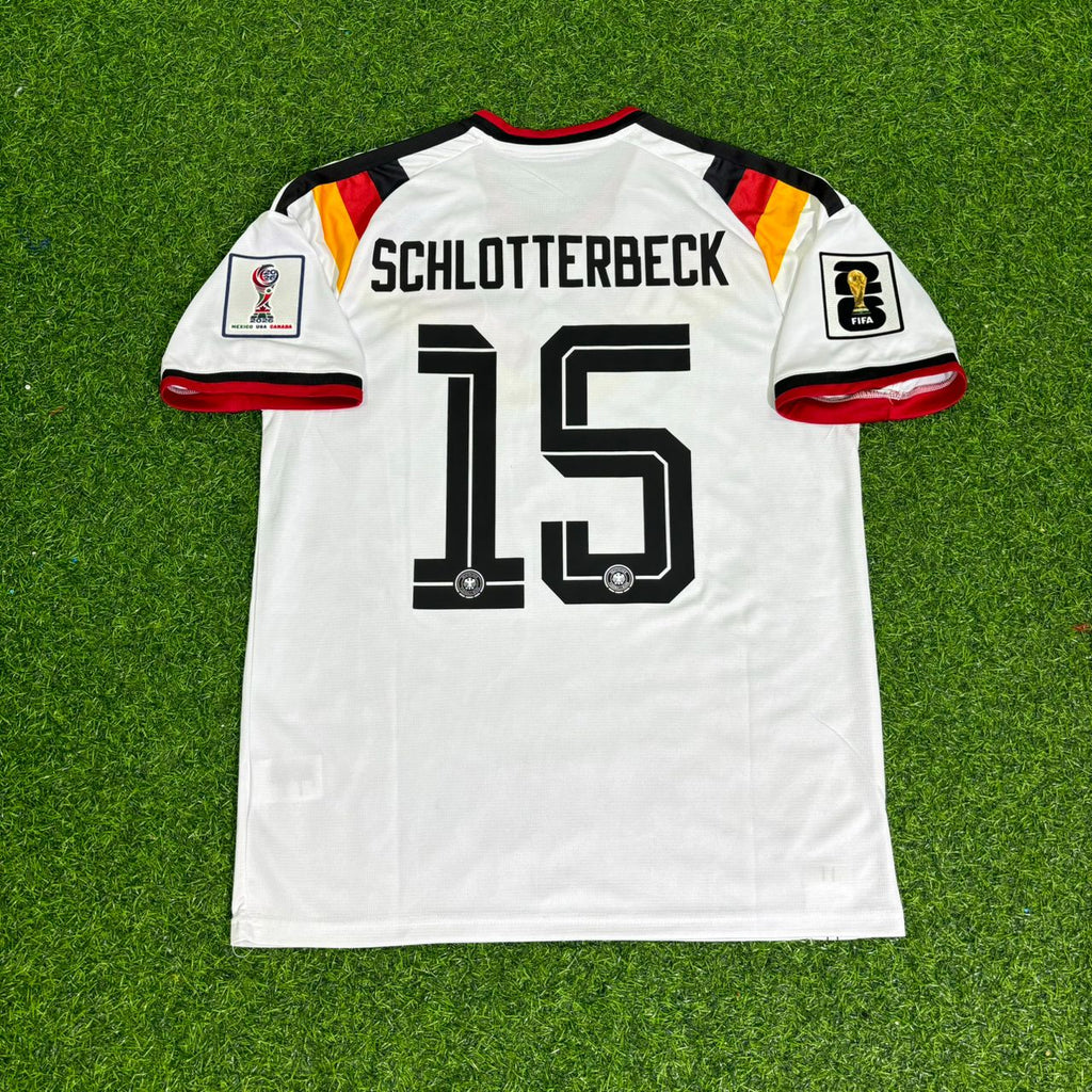 Germany 2026 World Cup Home Jersey – Nico Schlotterbeck – Back View