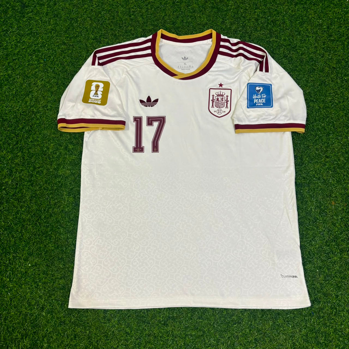 Spain 2026 World Cup Away Football Jersey – Nico Williams – Front View