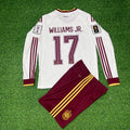 Nico Williams Spain 2026 World Cup Away Long Sleeve Kids Football Jersey – Back View