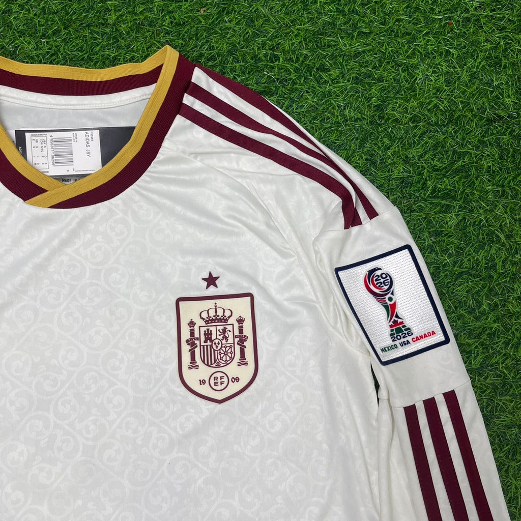 Nico Williams Spain 2026 World Cup Away Long Sleeve Kids Football Jersey – 4