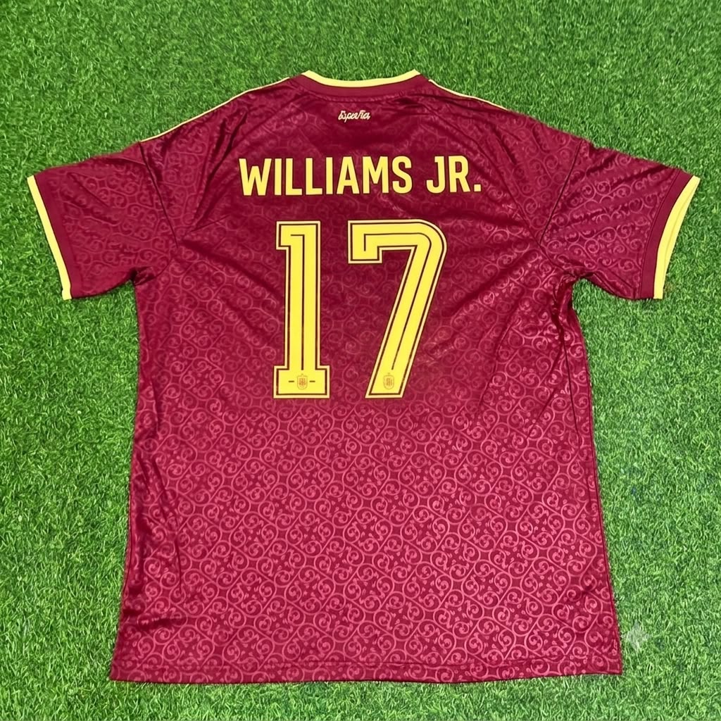Nico Williams Spain 2026 World Cup Special Edition Football Jersey – Back View