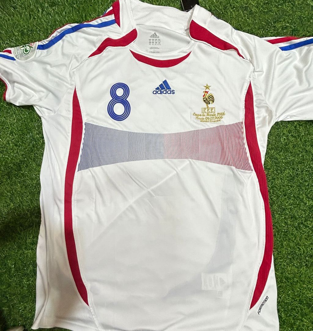 Nicolas Anelka France 2006 World Cup Final White Retro Kit – | | – Front View