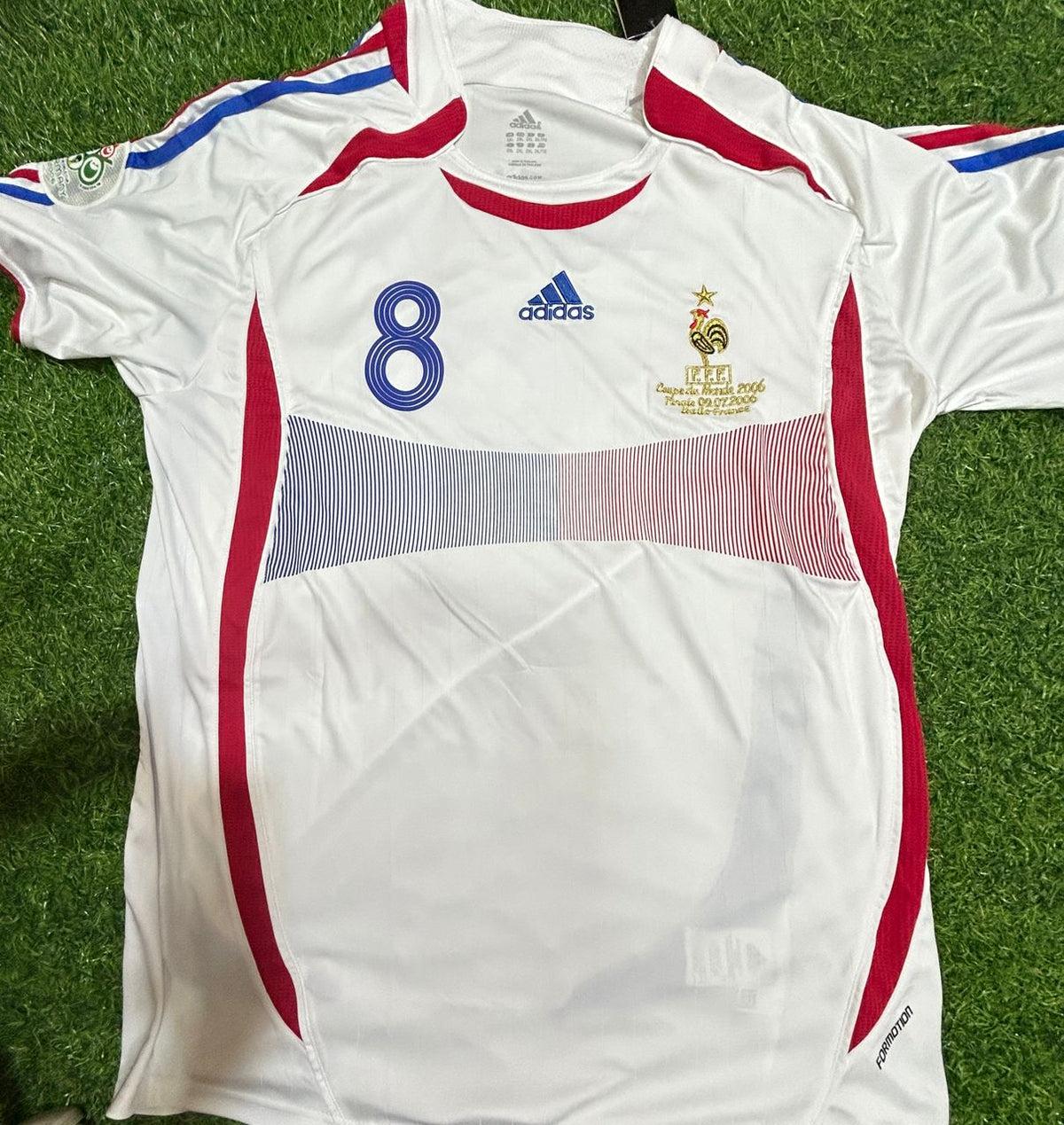 Nicolas Anelka France 2006 World Cup Final White Retro Kit – | | – Front View