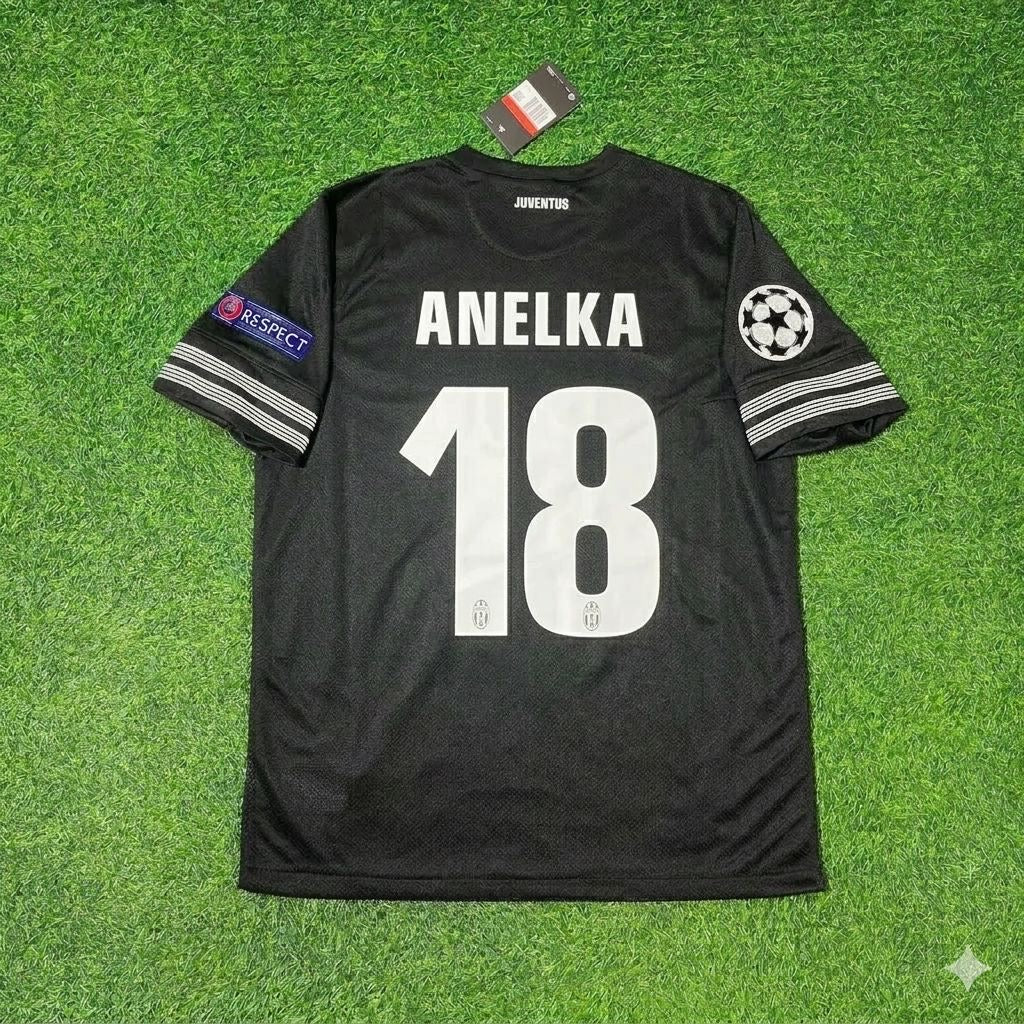 2012 Nicolas Anelka 18- Juventus Home 2013 Season Retro Football Jersey – Back View