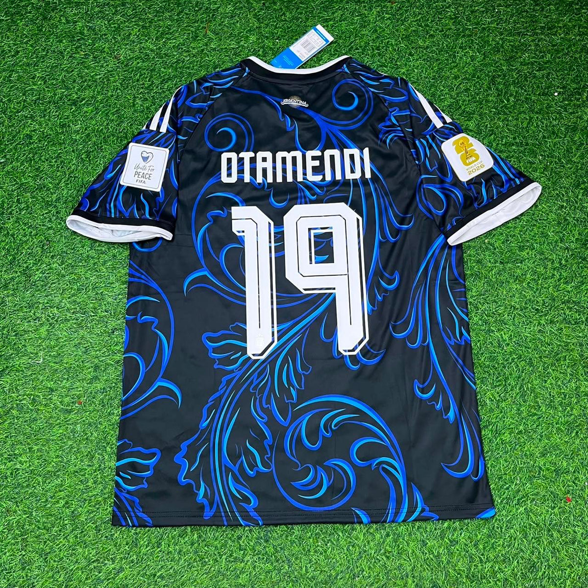 Argentina 2026 World Cup New Season Football Jersey – Nicolás Otamendi #19 – Back View