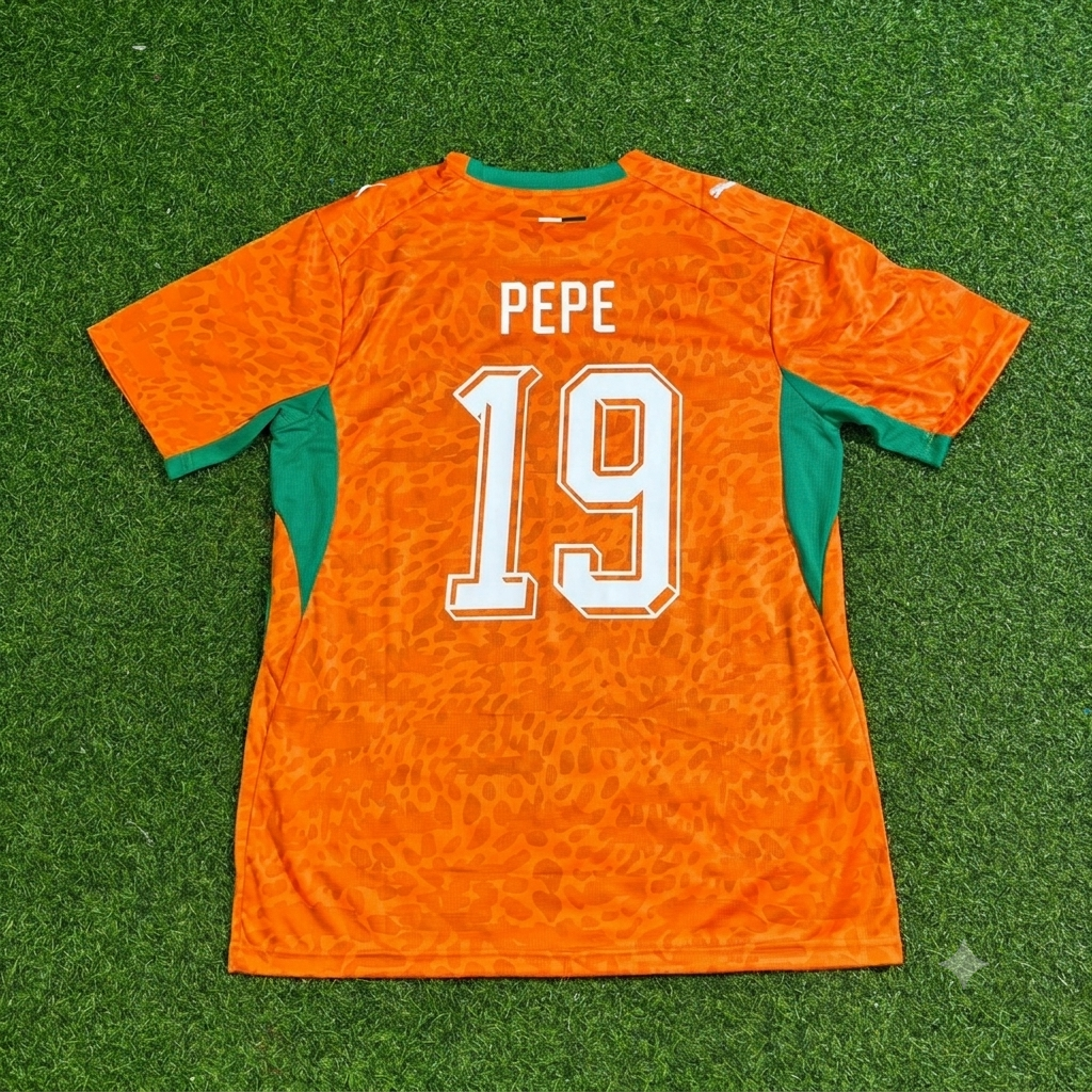 Nicolas Pepe Ivory Coast World Cup 2026 Football Jersey – Back View