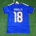 Italy 2026 World Cup Football Jersey – Nicolò Barella – Back View