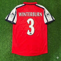 Arsenal 1999/02 Red White Retro Jersey – Nigel Winterburn #3 – Back View
