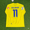 Nilmar 11 Villarreal CF 2008/2009 Long Sleeve Retro Football Jersey – Back View