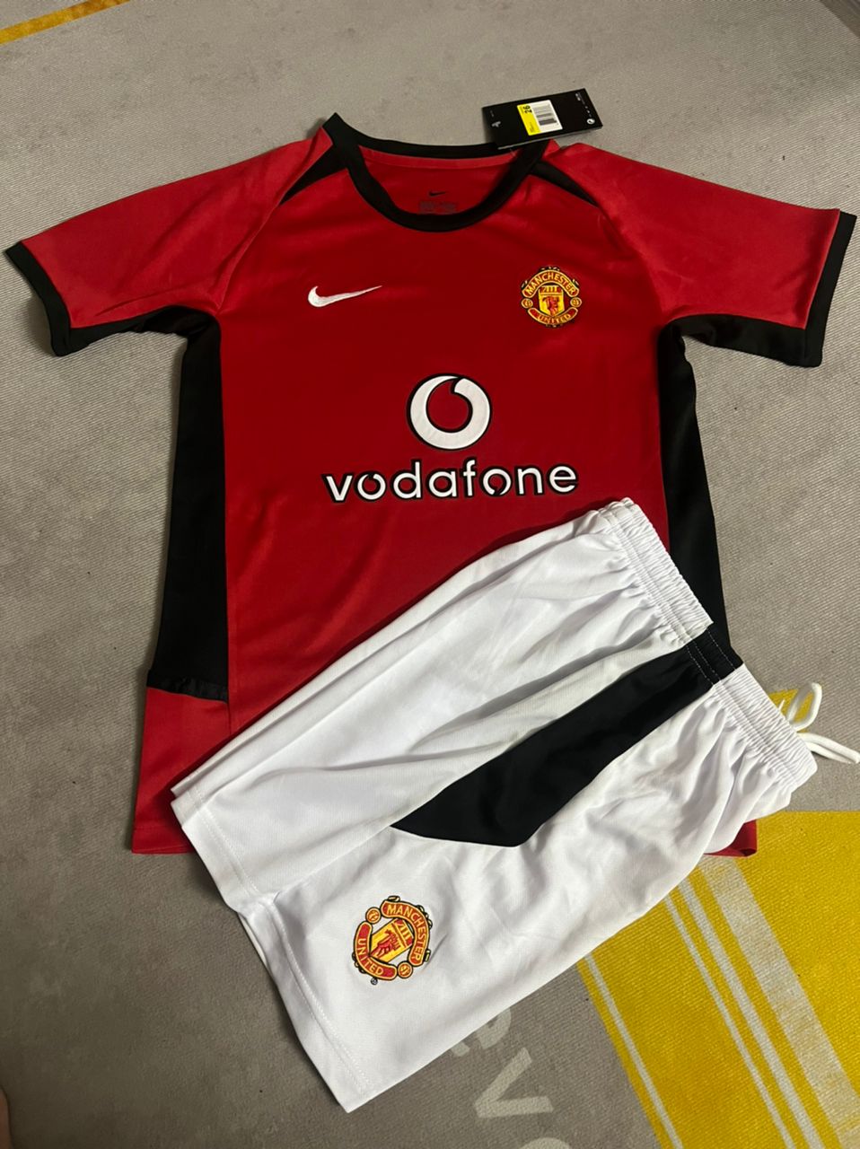 Ruud van Nistelrooy Manchester United Kids Children Home Football Jersey – Front View