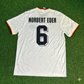1986 Norbert Eder #16 Deutschland World Cup Retro Wein – Back View