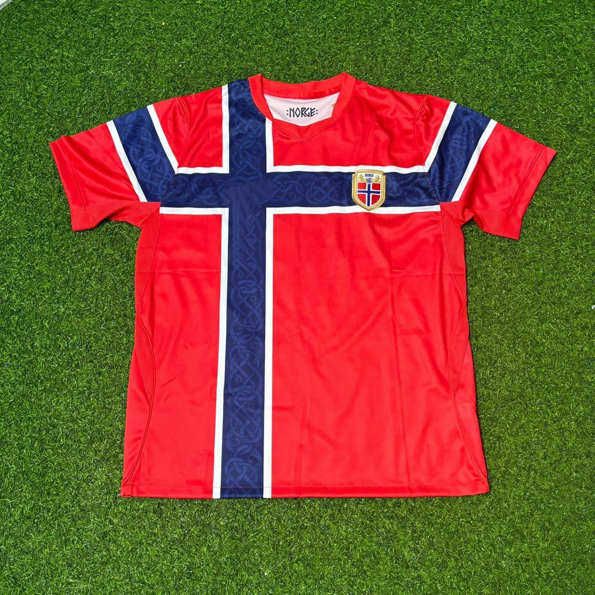 Norway 2026 World Cup Home Football Jersey – Back View
