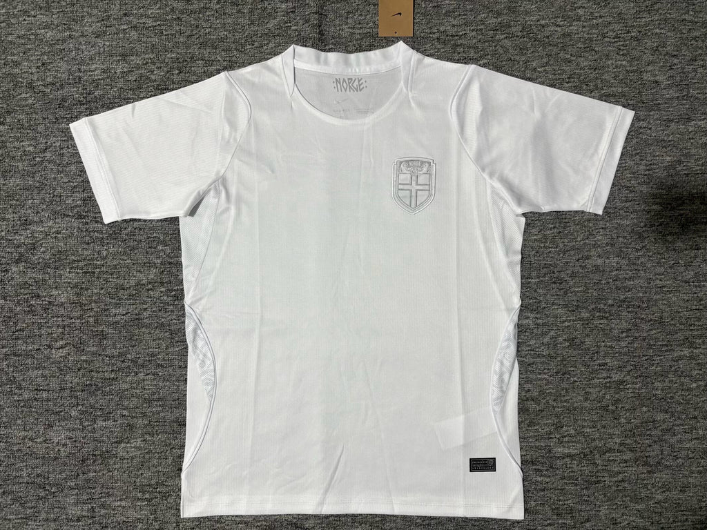 Norway 2026 World Cup White Away Football Jersey – Back View