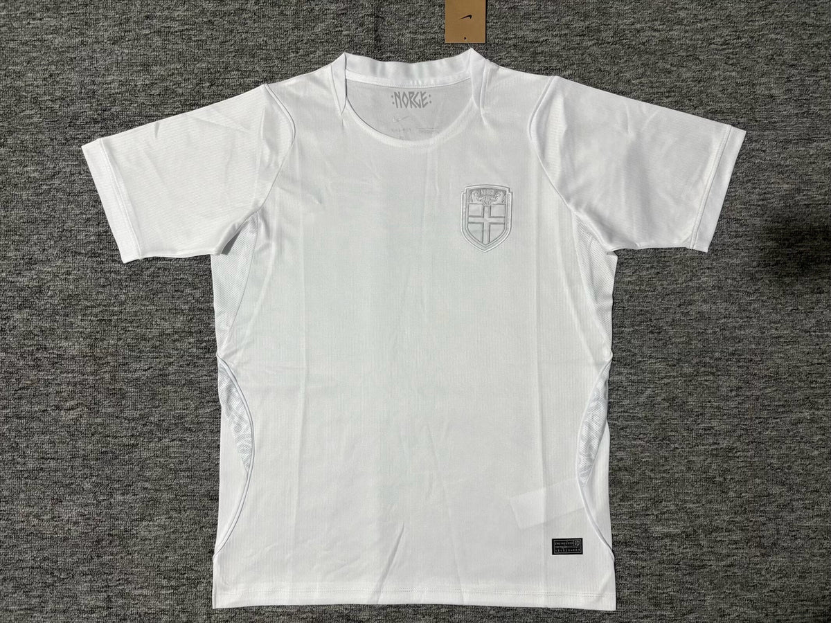 Norway 2026 World Cup White Away Football Jersey – Back View