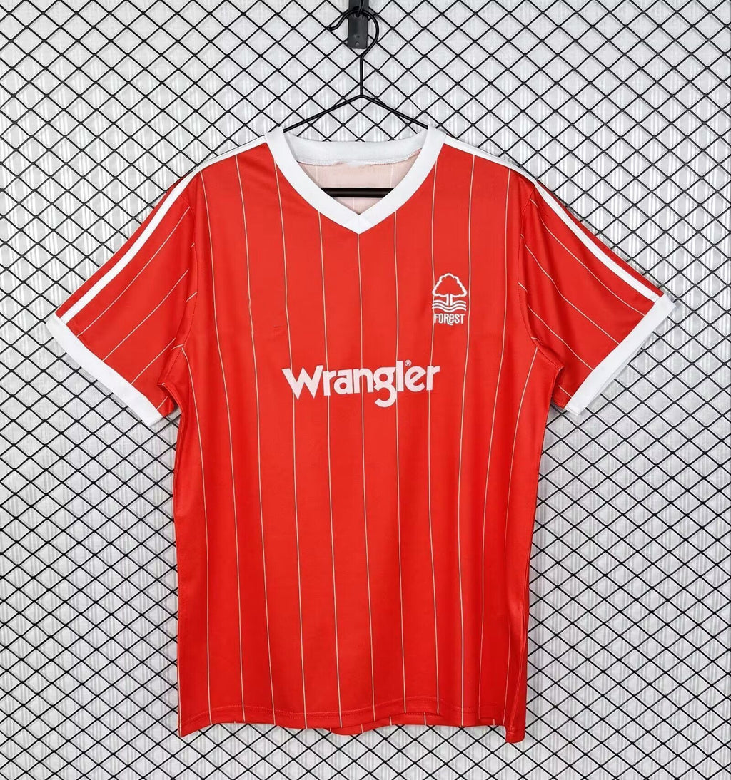 1982/84 Nottingham Forest Red Home Retro Football Jersey – Back View