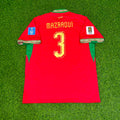 Noussair Mazraoui Morocco 2026 World Cup Home Red Football Jersey – Back View