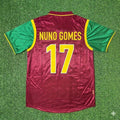 1998 Portugal World Cup Nuno Gomes #17 Retro Football Jersey – Back View