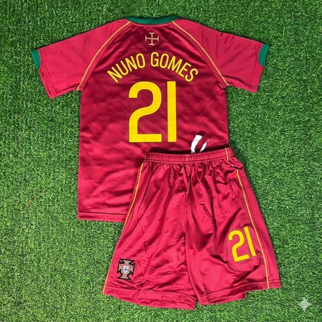Portugal 2006 Kids Kit Kinder – Nuno Gomes #21 – Back View