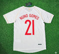 Portugal 2002 Retro White Debut Football Jersey – Nuno Gomes – Back View