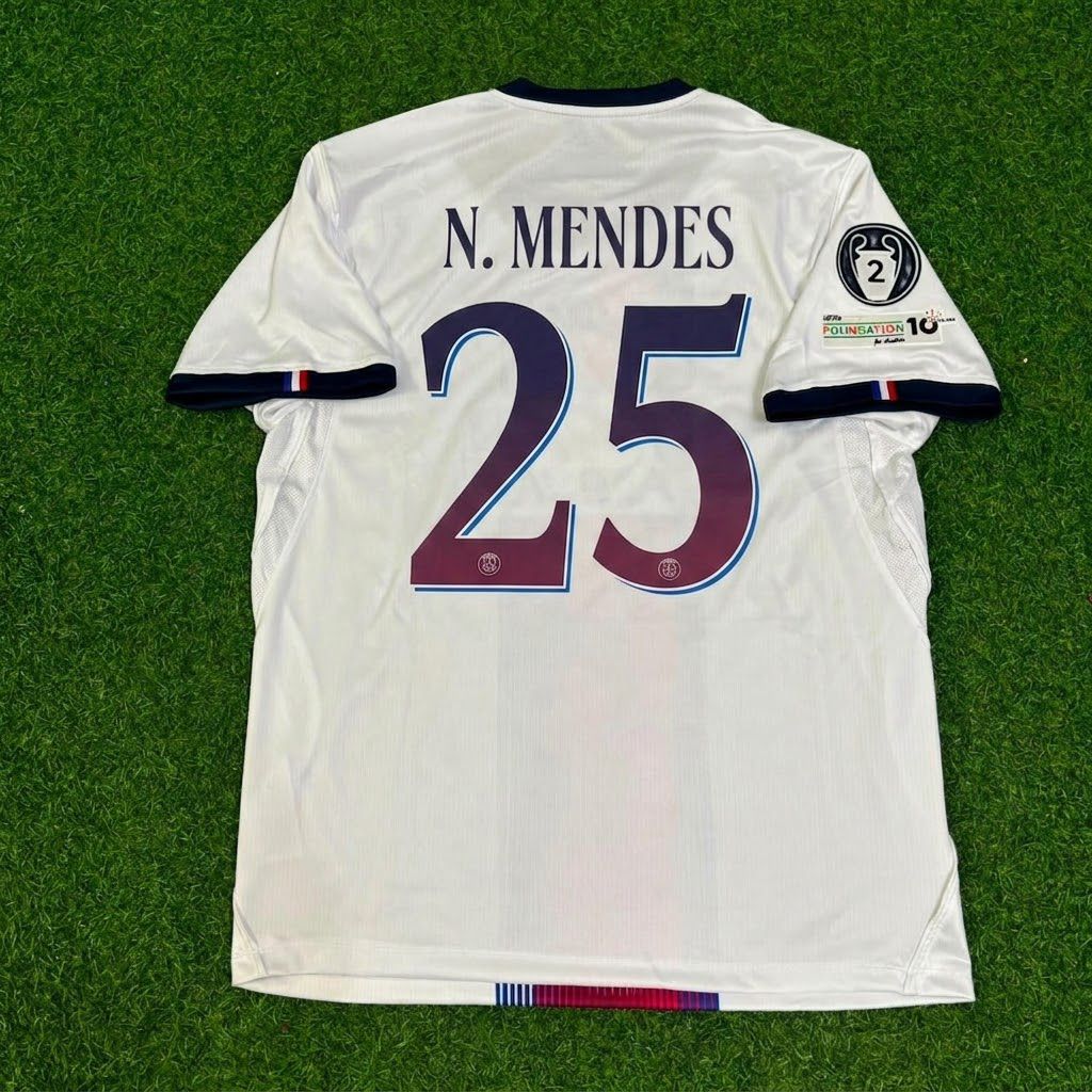 Nuno Mendes White Jersey – Back View