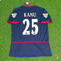 Arsenal 2002-2004 Black Blue o2 Retro Kit Jersey – Nwankwo Kanu 25- – Back View