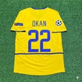 2002/03 Okan Buruk Inter Milan Yellow Retro Football Jersey – Back View