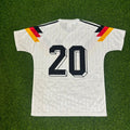 1990 Germany World Cup Olaf Thon Retro Football Jersey – Back View