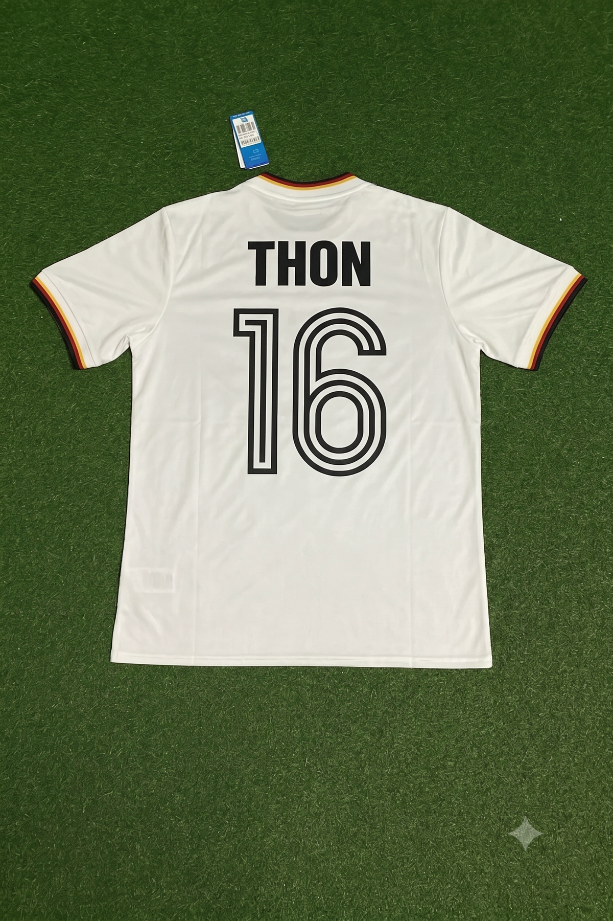 1986 Germany World Cup Olaf Thon Retro Football Jersey – Back View