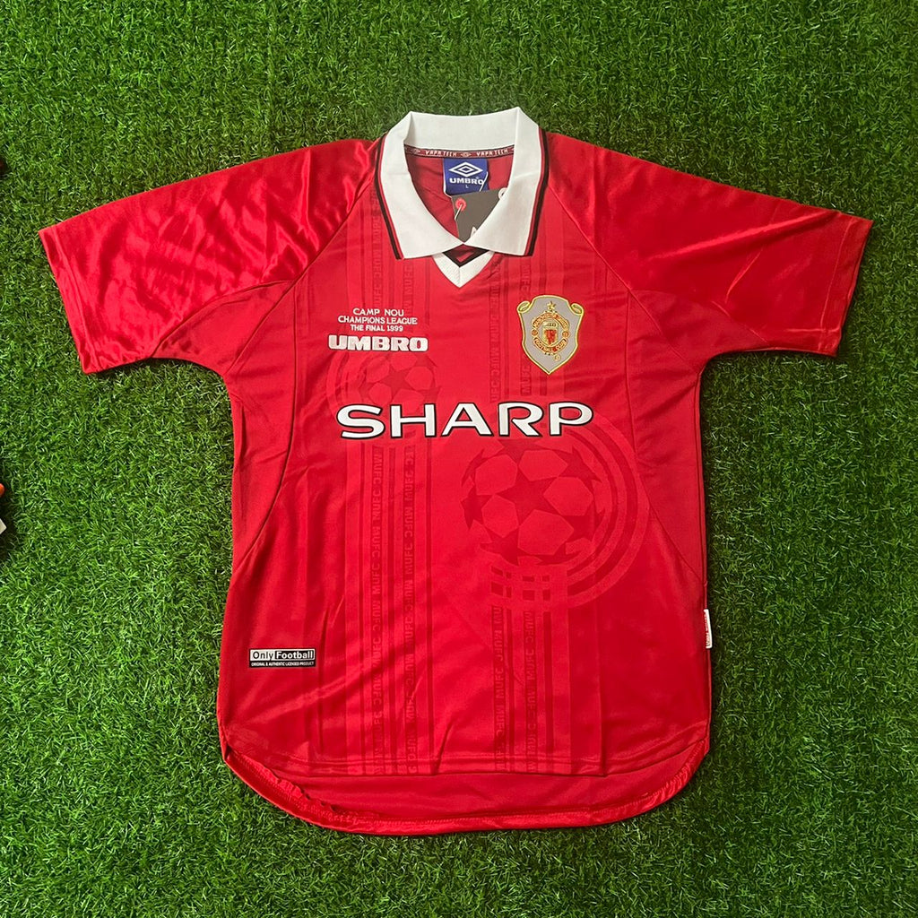 Ole Gunnar Solskjær Manchester United 1999 2000 Retro Retro Jersey – Front View