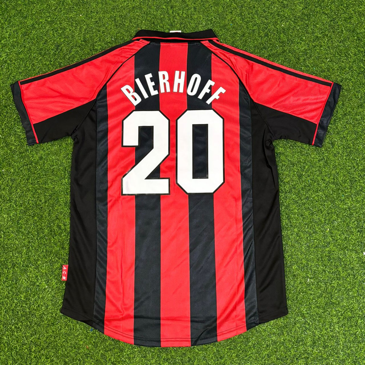 AC Milan 1999 Retro Football Jersey – Oliver Bierhoff 20- – Back View