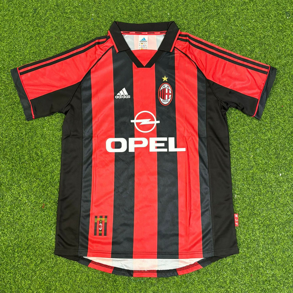 AC Milan 1999 Retro Football Jersey – Oliver Bierhoff 20- – Front View