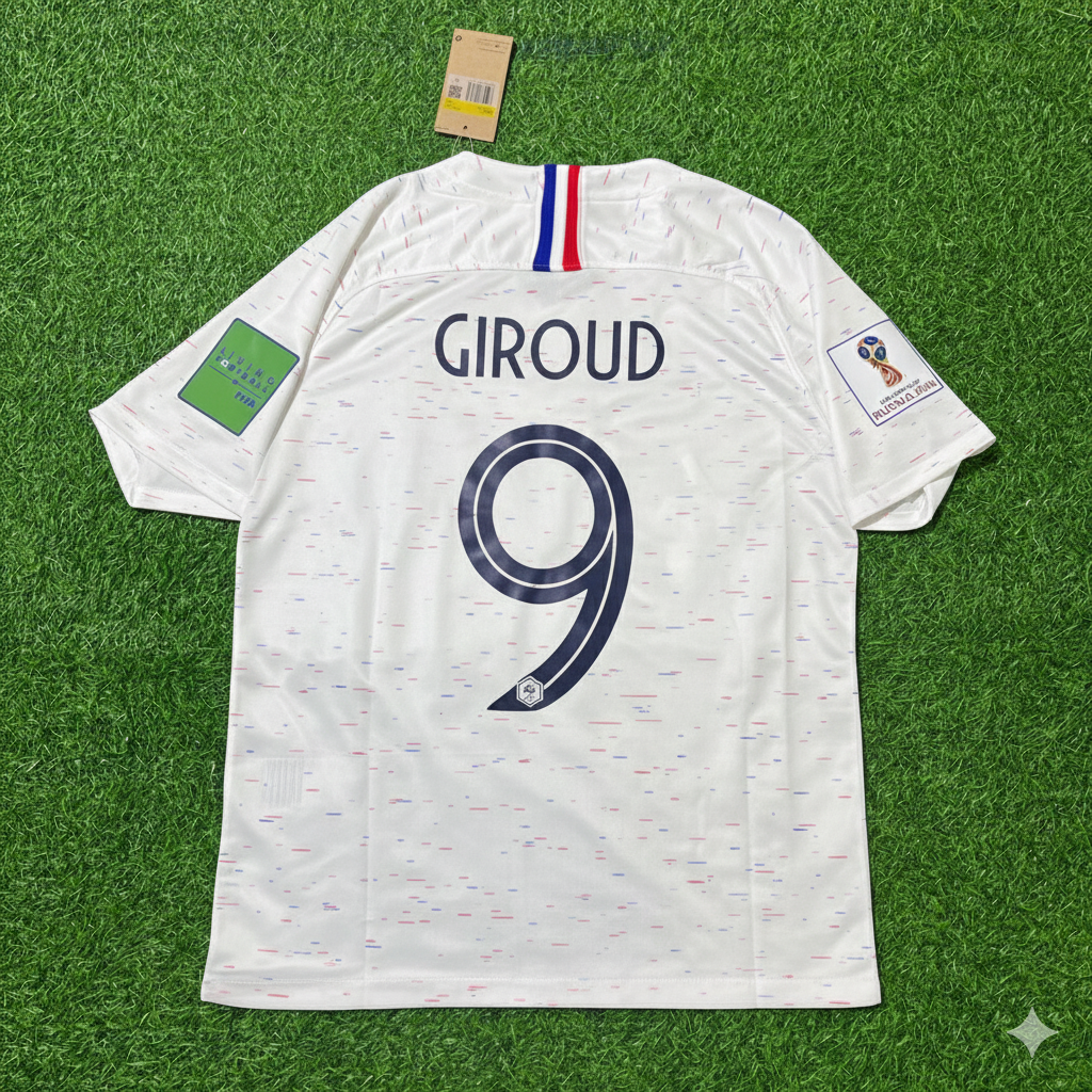 France 2018 World Cup Kit Jersey – Olivier Giroud 9- – Back View