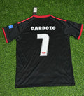 Oscar Cardozo #7 – Benfica 2009/2010 Away Black Retro Kit Jersey – Back View