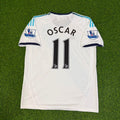 Oscar Chelsea 2012-2013 Retro White Football Jersey – Back View