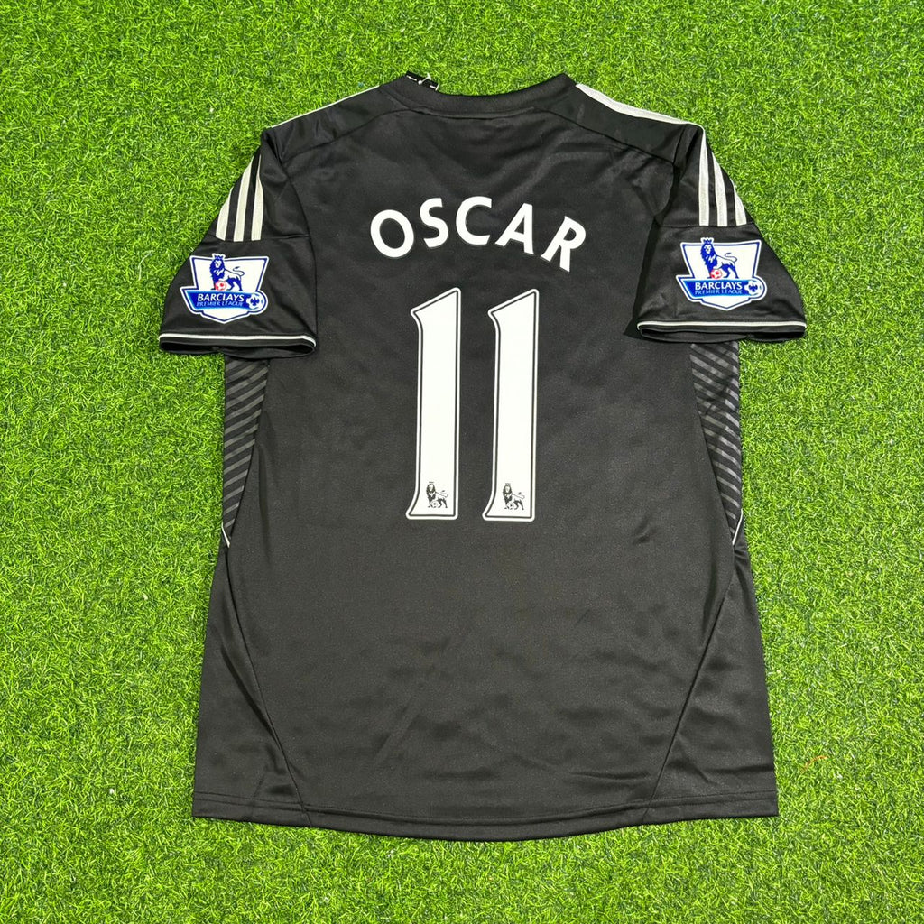 2013/14 Oscar Chelsea Black Retro Football Jersey – Back View