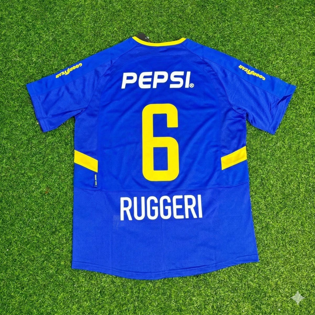 Oscar Ruggeri Boca Juniors Retro Football Jersey – Back View