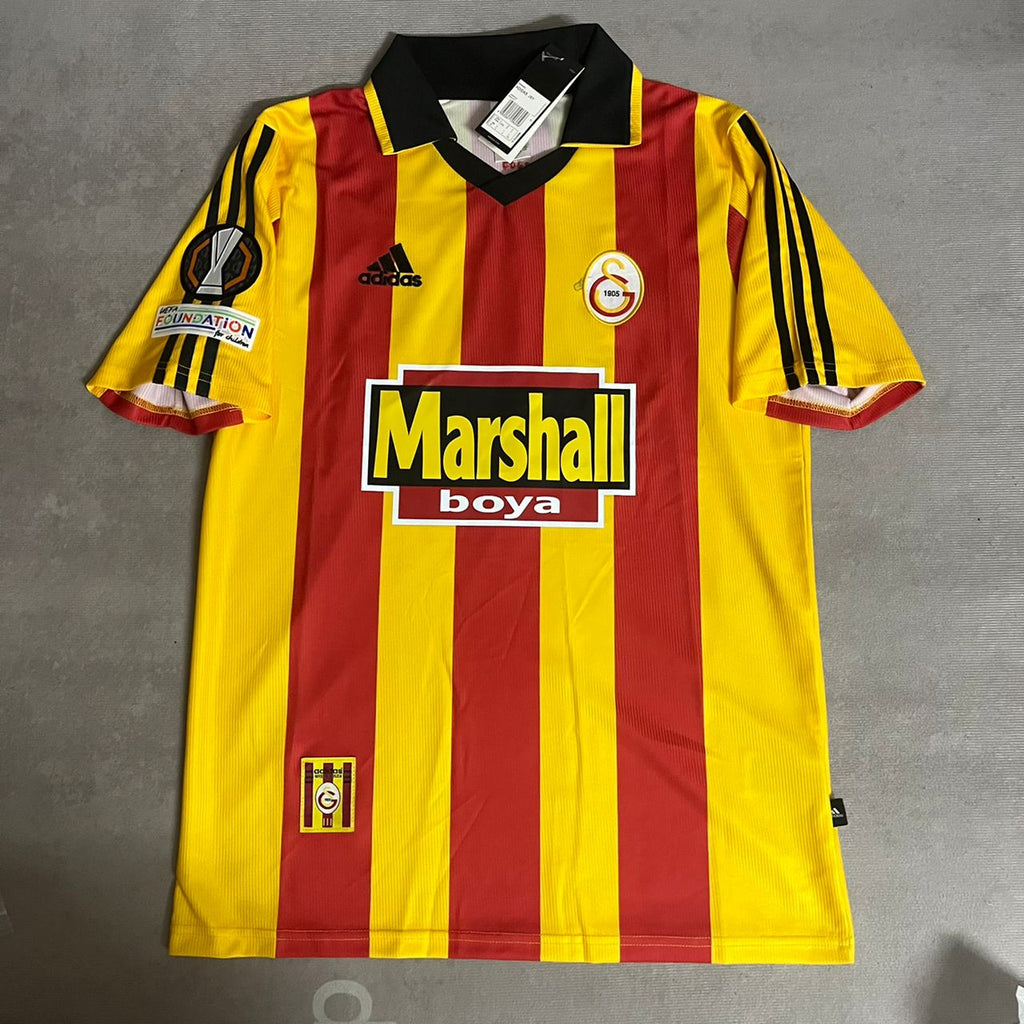 Viktor Osimhen Galatasaray UEFA 2000 Retro Nostalji Formasi Football Home Jersey – Front View
