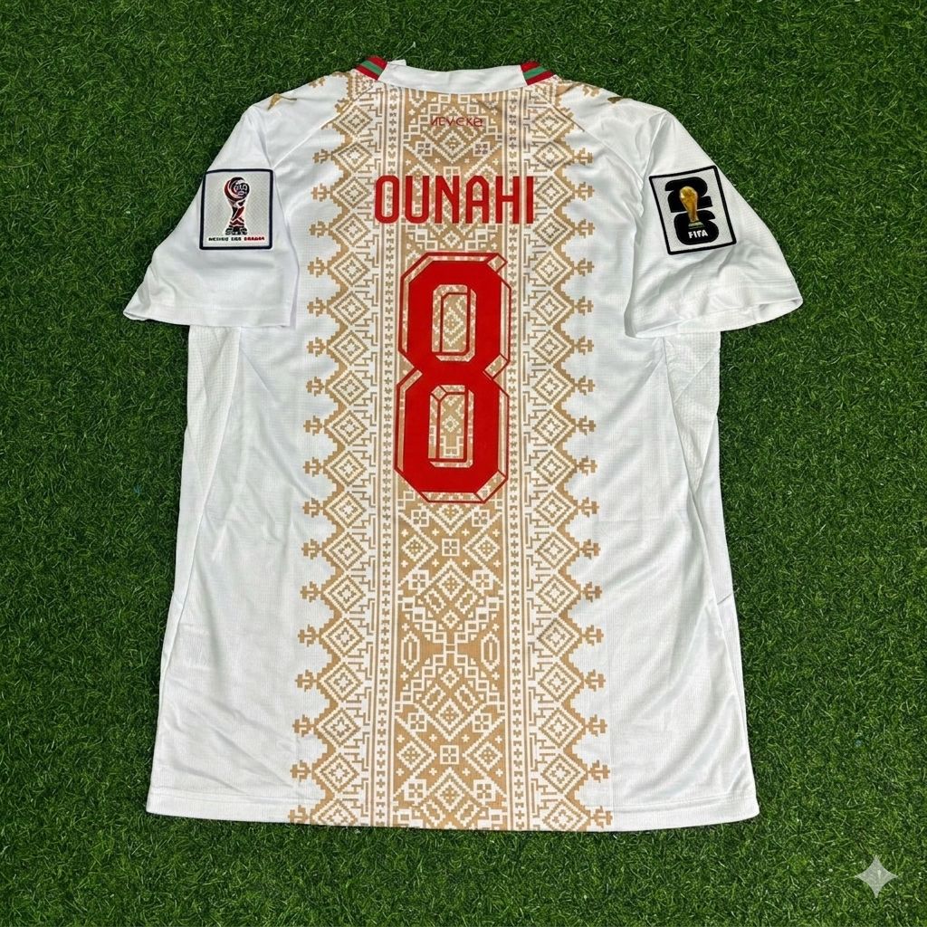 Azzedine Ounahi Morocco 2026 World Cup Away Football Jersey – Back View
